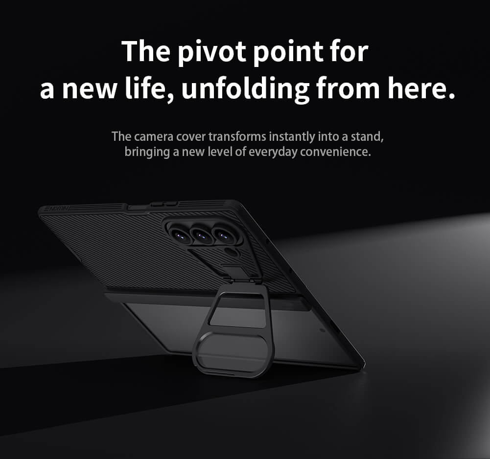 Чехол-крышка NILLKIN для Samsung Galaxy Z Fold7 (Fold 7 5G) (серия Camshield Prop Magnetic (Transparent Lens Guard Edition))