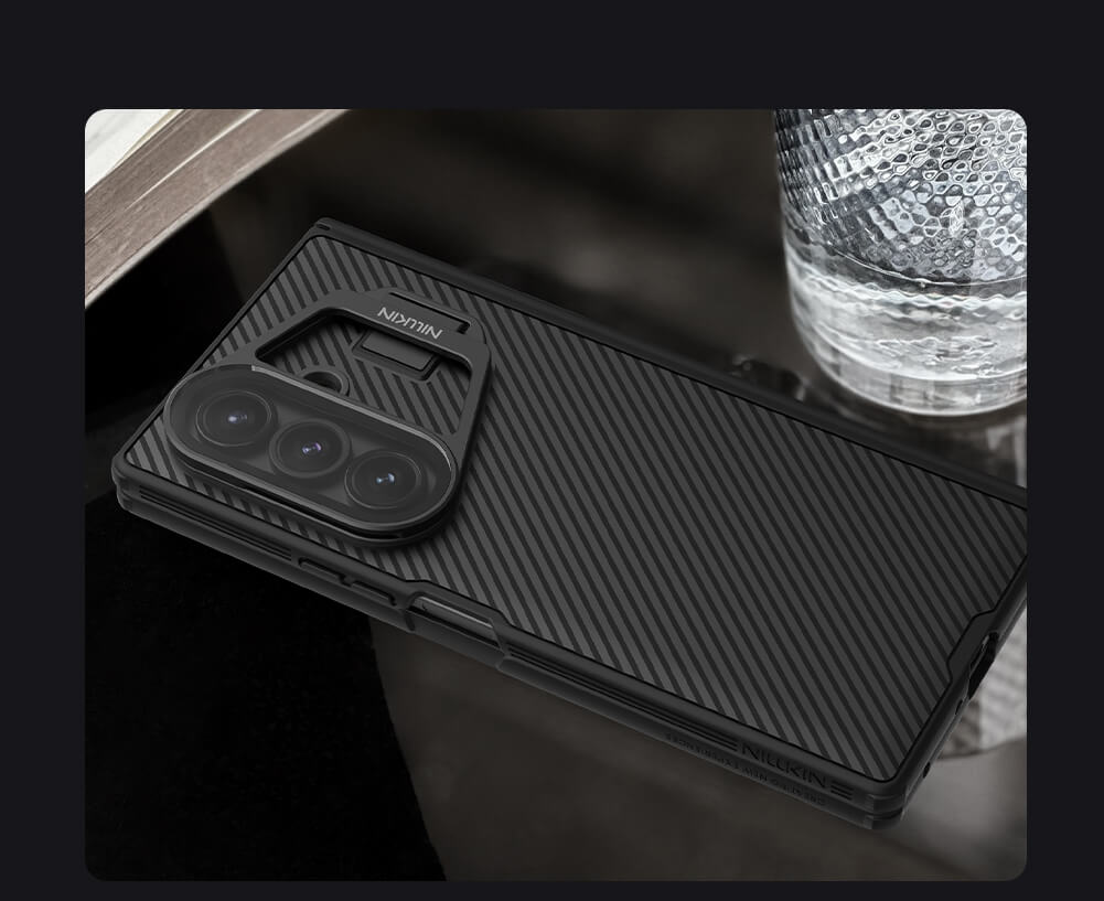 Чехол-крышка NILLKIN для Samsung Galaxy Z Fold7 (Fold 7 5G) (серия Camshield Prop Magnetic (Transparent Lens Guard Edition))