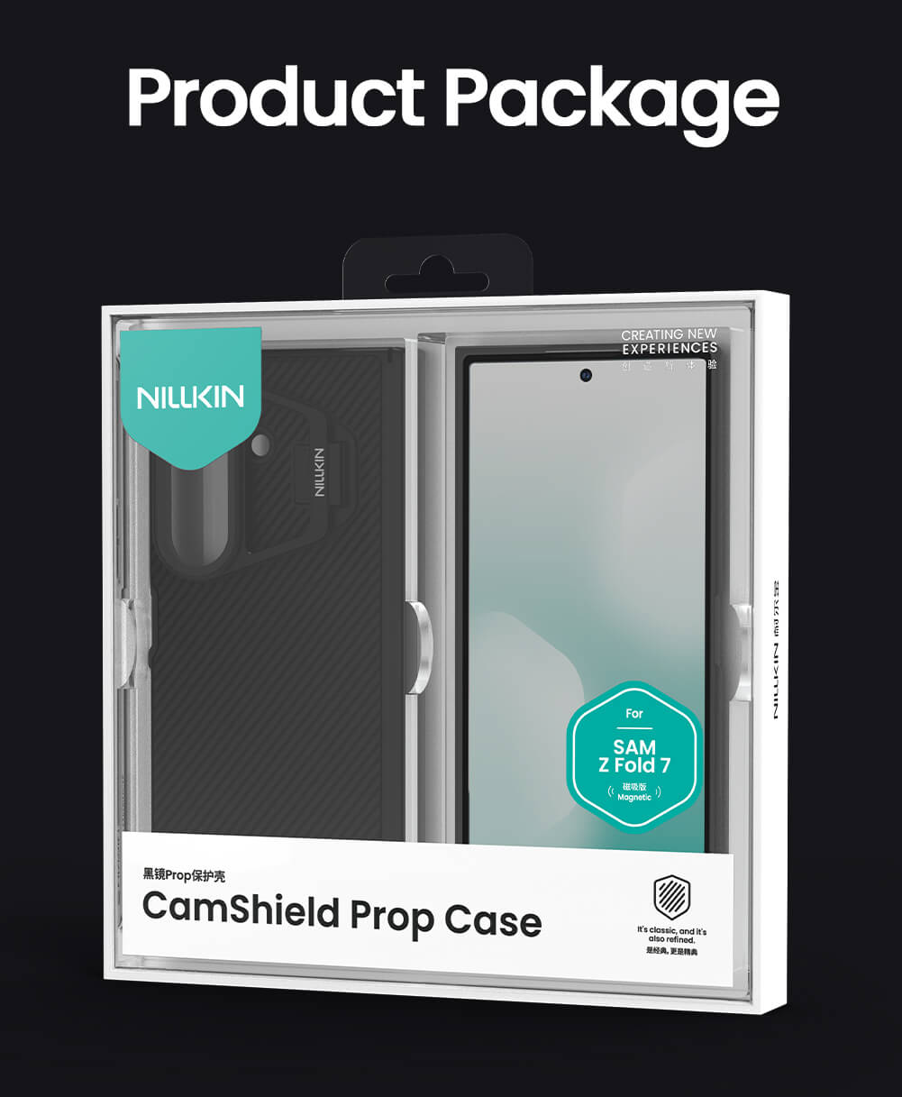 Чехол-крышка NILLKIN для Samsung Galaxy Z Fold7 (Fold 7 5G) (серия Camshield Prop Magnetic (Transparent Lens Guard Edition))