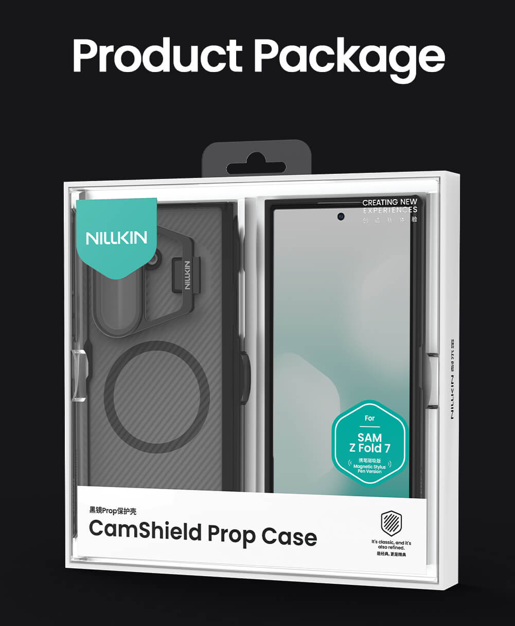 Чехол-крышка NILLKIN для Samsung Galaxy Z Fold7 (Fold 7 5G) (серия Camshield Prop Magnetic (Transparent Lens Guard Edition) S-Pen version Clear)