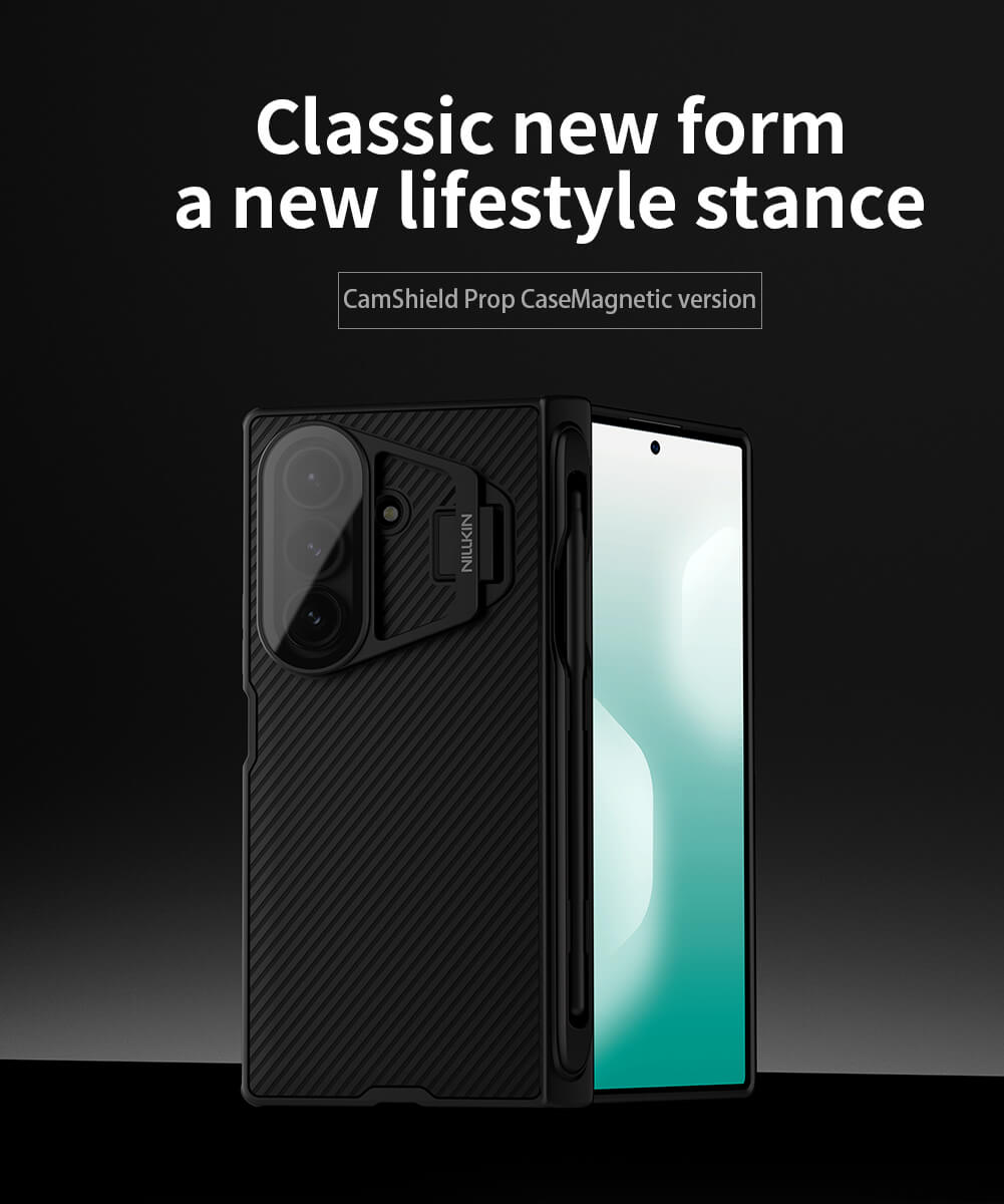 Чехол-крышка NILLKIN для Samsung Galaxy Z Fold7 (Fold 7 5G) (серия Camshield Prop Magnetic (Transparent Lens Guard Edition))