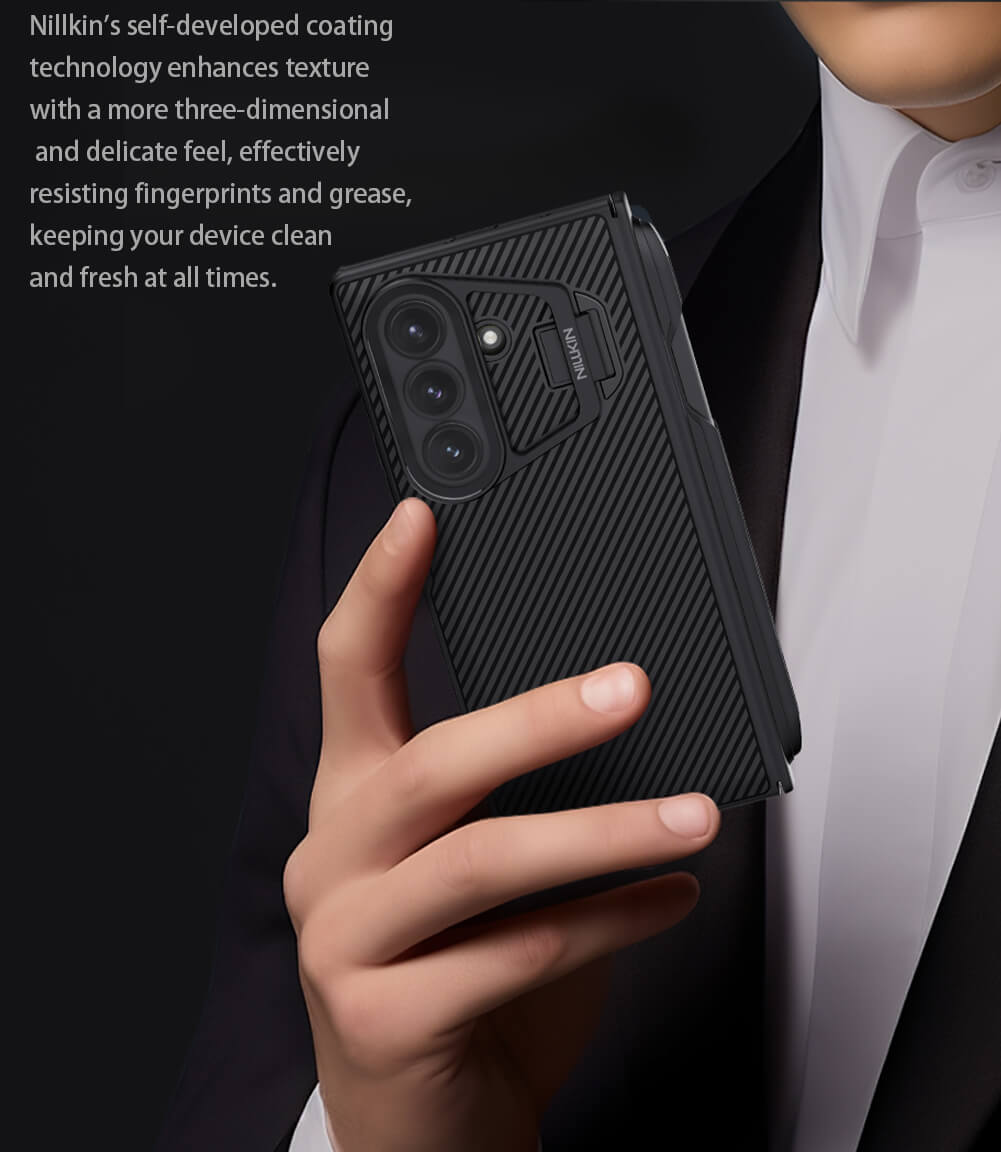 Чехол-крышка NILLKIN для Samsung Galaxy Z Fold7 (Fold 7 5G) (серия Camshield Prop Magnetic (Transparent Lens Guard Edition))