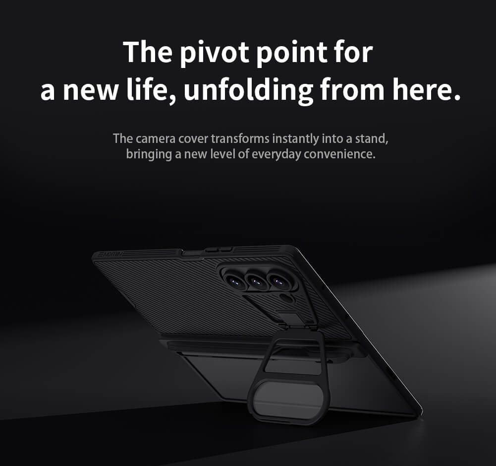 Чехол-крышка NILLKIN для Samsung Galaxy Z Fold7 (Fold 7 5G) (серия Camshield Prop Magnetic (Transparent Lens Guard Edition))