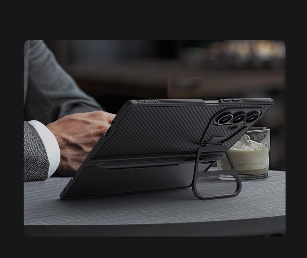Чехол-крышка NILLKIN для Samsung Galaxy Z Fold7 (Fold 7 5G) (серия Camshield Prop Magnetic (Transparent Lens Guard Edition))