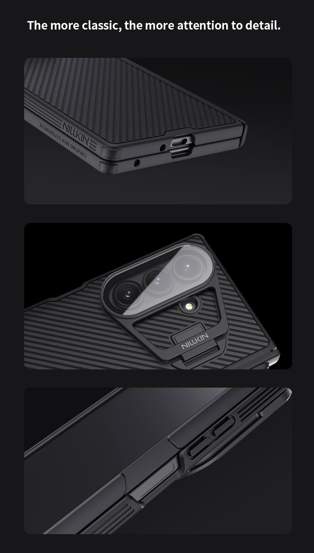 Чехол-крышка NILLKIN для Samsung Galaxy Z Fold7 (Fold 7 5G) (серия Camshield Prop Magnetic (Transparent Lens Guard Edition))