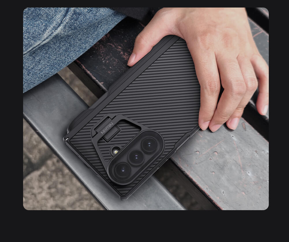 Чехол-крышка NILLKIN для Samsung Galaxy Z Fold7 (Fold 7 5G) (серия Camshield Prop Magnetic (Transparent Lens Guard Edition))