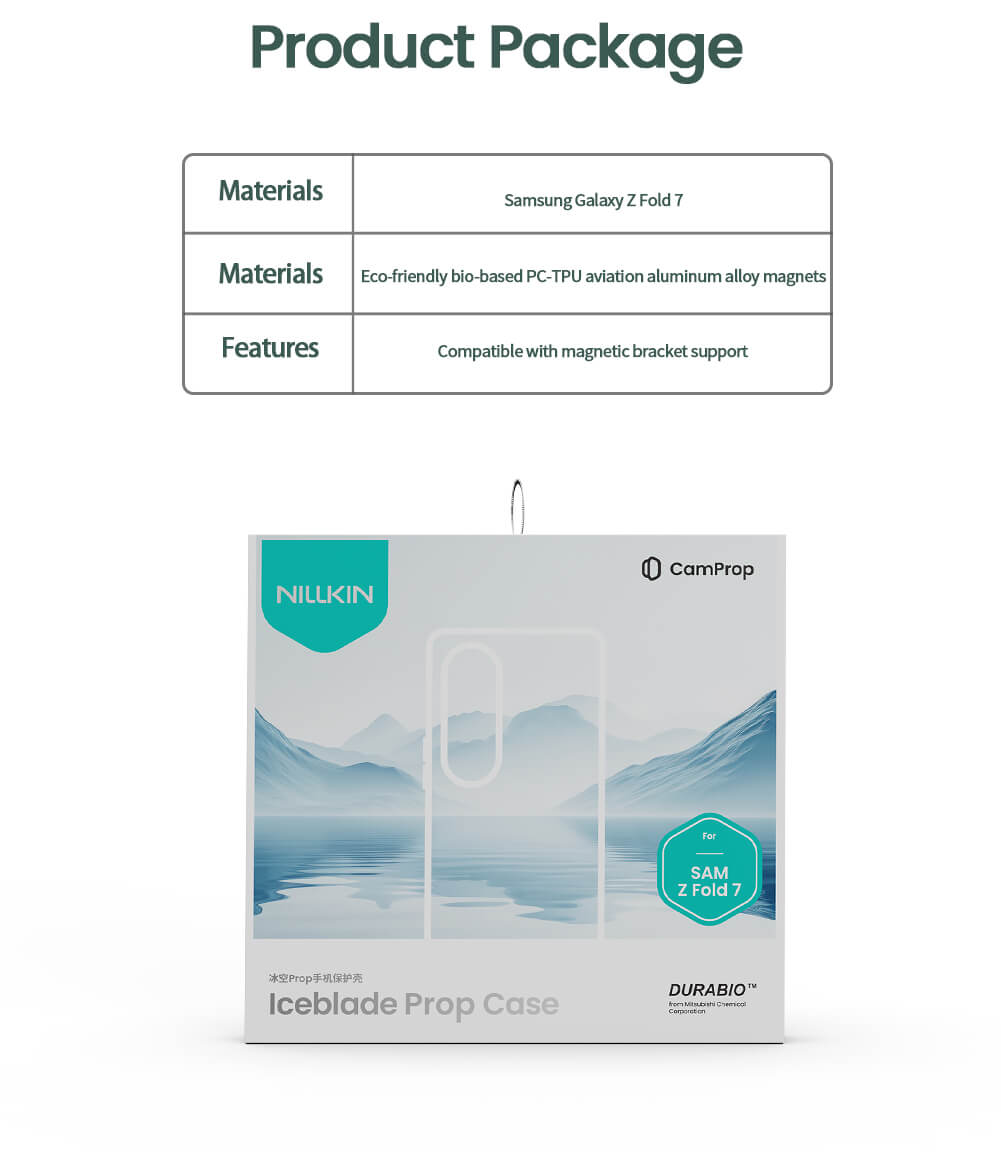 Чехол-крышка NILLKIN для Samsung Galaxy Z Fold7 (Fold 7 5G), Samsung W26 (серия Iceblade Fold Magnetic)