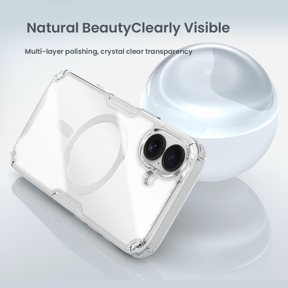 Силиконовый чехол NILLKIN для Apple iPhone 17 6.3 (2025) (серия Nature TPU Pro Magnetic)