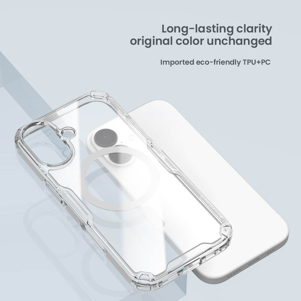 Силиконовый чехол NILLKIN для Apple iPhone 17 6.3 (2025) (серия Nature TPU Pro Magnetic)
