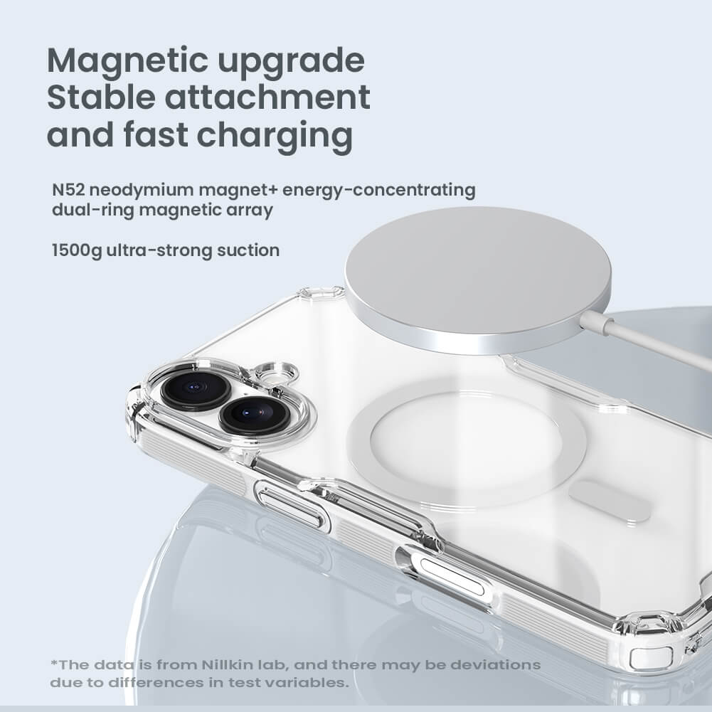 Силиконовый чехол NILLKIN для Apple iPhone 17 6.3 (2025) (серия Nature TPU Pro Magnetic)