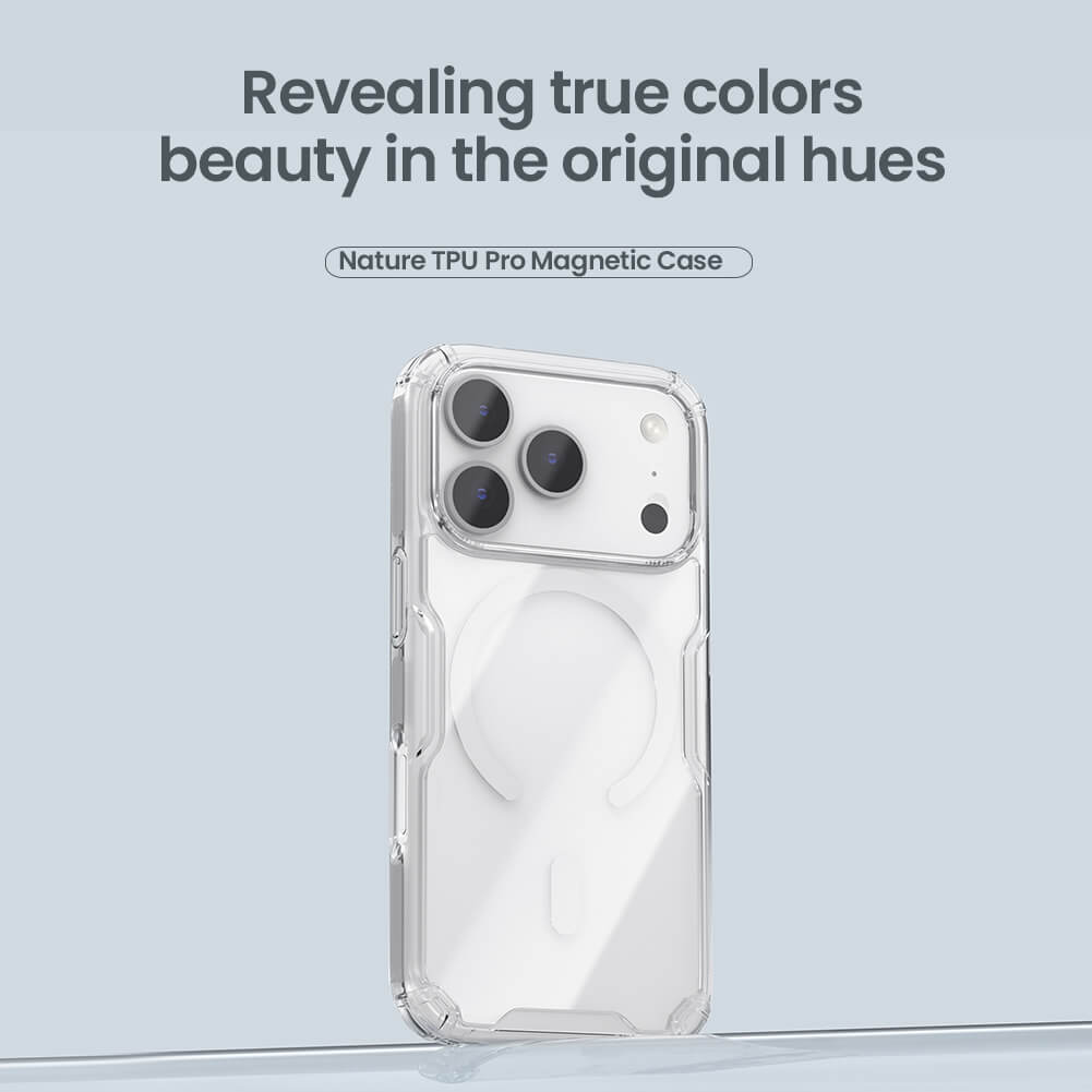 Силиконовый чехол NILLKIN для Apple iPhone 17 Pro 6.3 (2025) (серия Nature TPU Pro Magnetic)