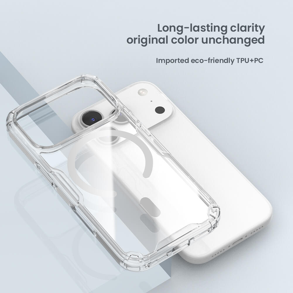 Силиконовый чехол NILLKIN для Apple iPhone 17 Pro 6.3 (2025) (серия Nature TPU Pro Magnetic)
