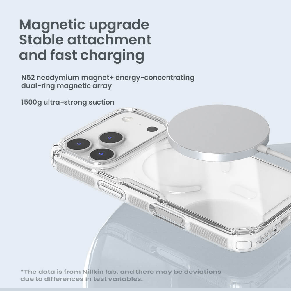 Силиконовый чехол NILLKIN для Apple iPhone 17 Pro 6.3 (2025) (серия Nature TPU Pro Magnetic)