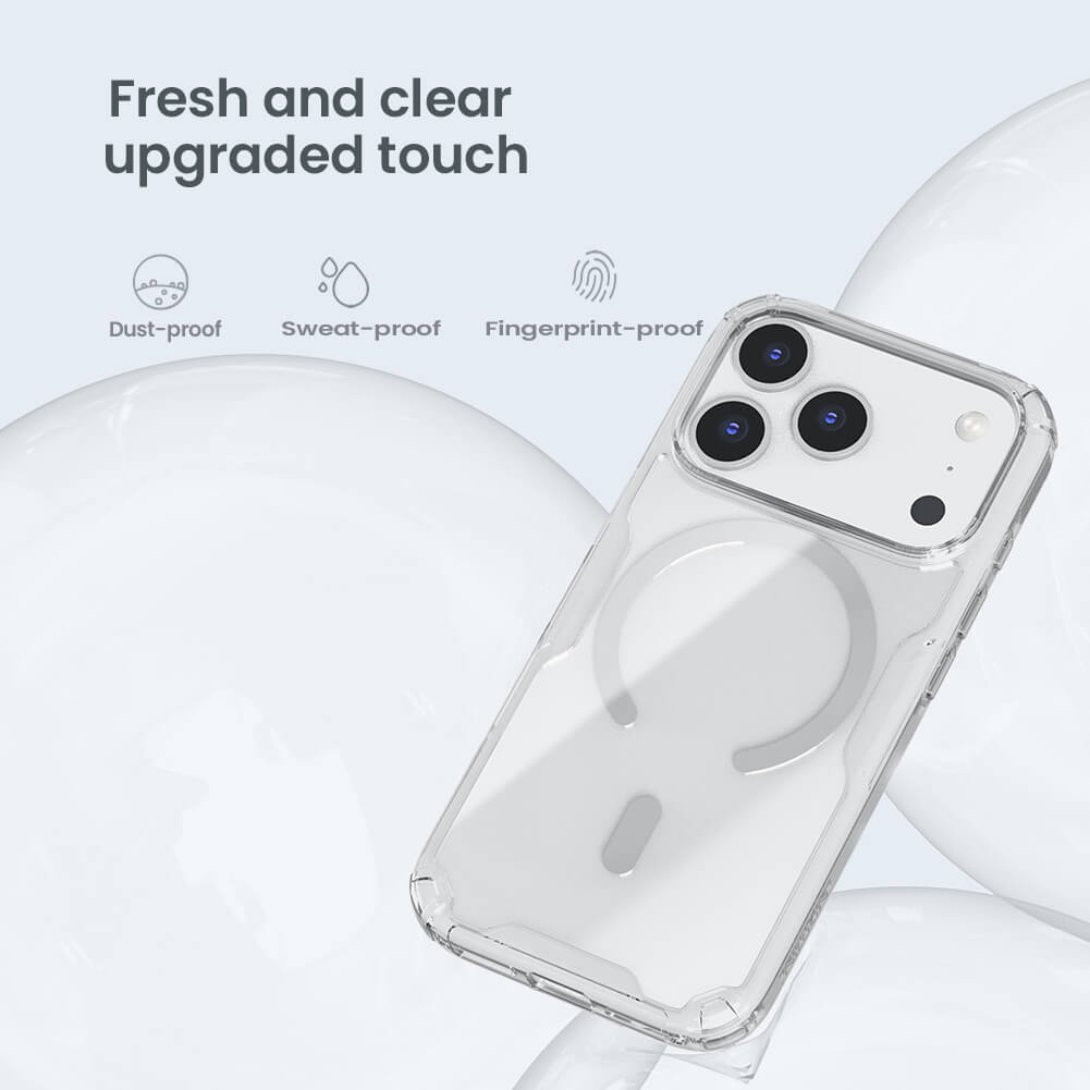 Силиконовый чехол NILLKIN для Apple iPhone 17 Pro 6.3 (2025) (серия Nature TPU Pro Magnetic)