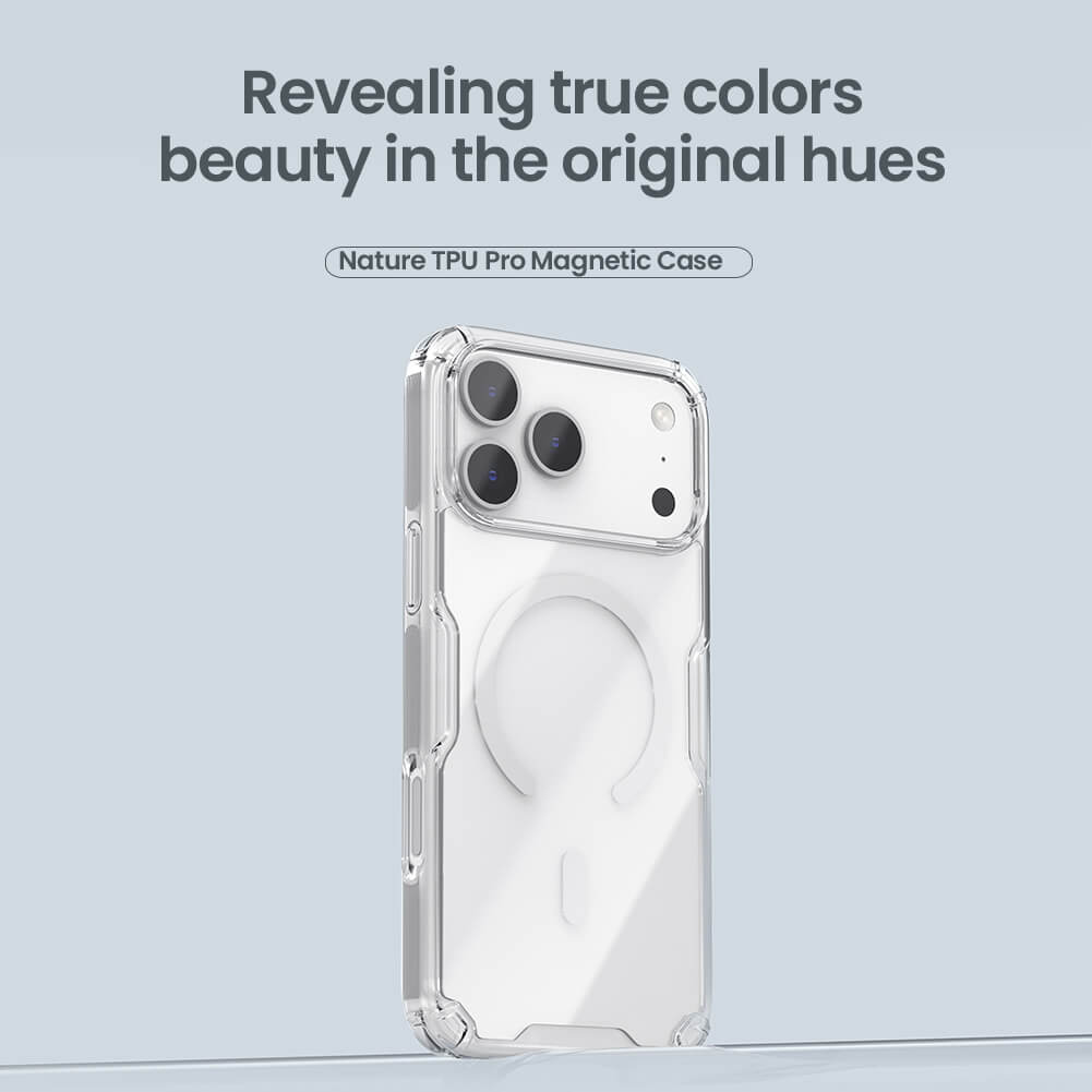 Силиконовый чехол NILLKIN для Apple iPhone 17 Pro Max 6.9 (2025) (серия Nature TPU Pro Magnetic)