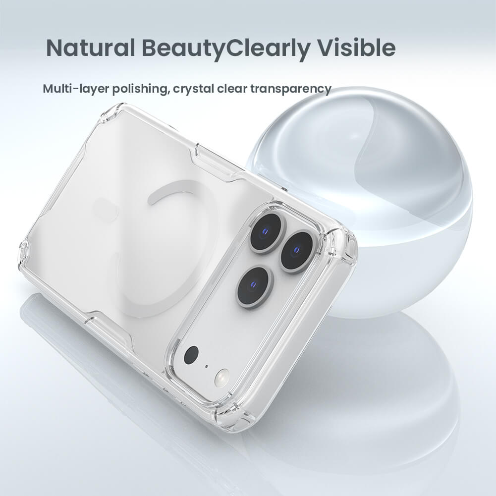 Силиконовый чехол NILLKIN для Apple iPhone 17 Pro Max 6.9 (2025) (серия Nature TPU Pro Magnetic)