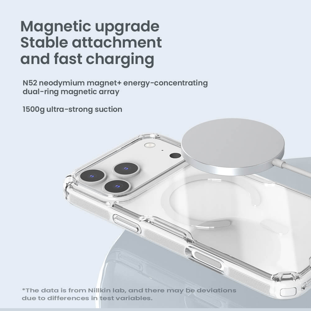 Силиконовый чехол NILLKIN для Apple iPhone 17 Pro Max 6.9 (2025) (серия Nature TPU Pro Magnetic)