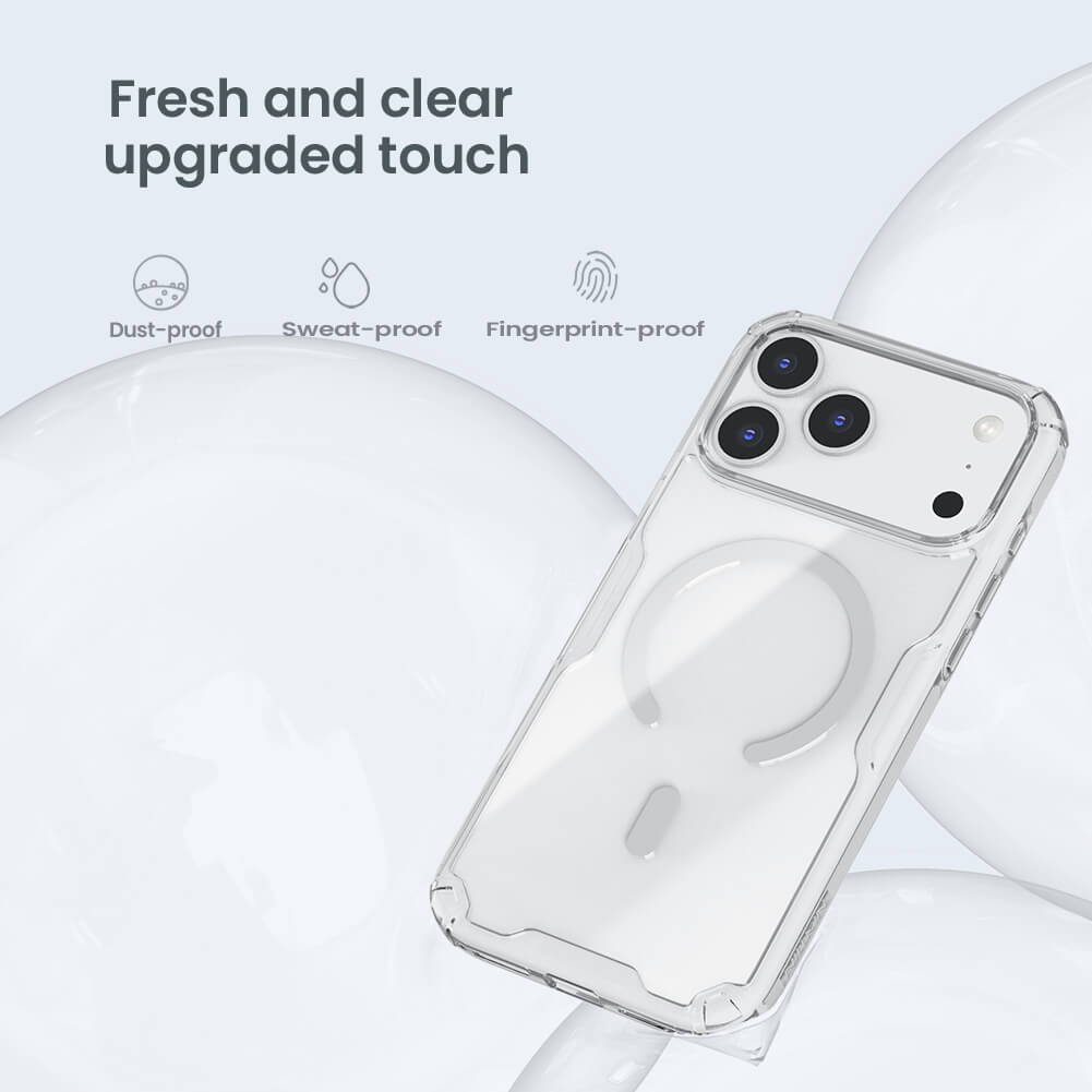 Силиконовый чехол NILLKIN для Apple iPhone 17 Pro Max 6.9 (2025) (серия Nature TPU Pro Magnetic)