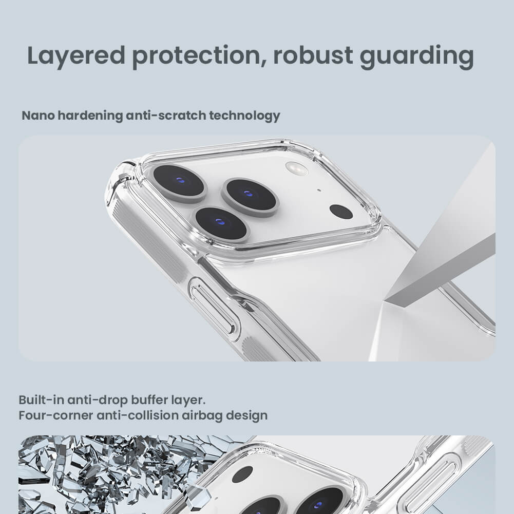 Силиконовый чехол NILLKIN для Apple iPhone 17 Pro 6.3 (2025) (серия Nature TPU Pro)