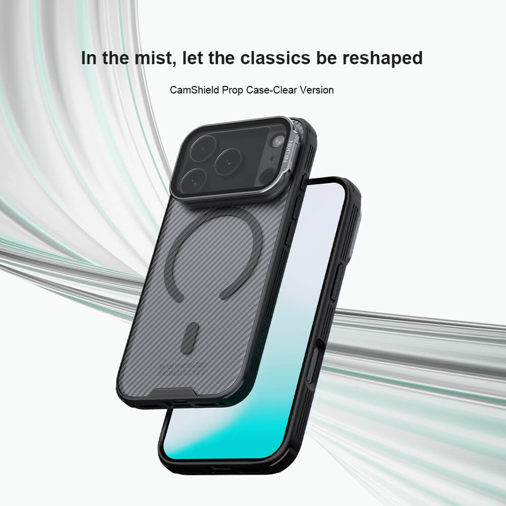 Чехол-крышка NILLKIN для Apple iPhone 17 Pro 6.3 (2025) (серия Camshield Prop Magnetic (Transparent Lens Guard Edition))