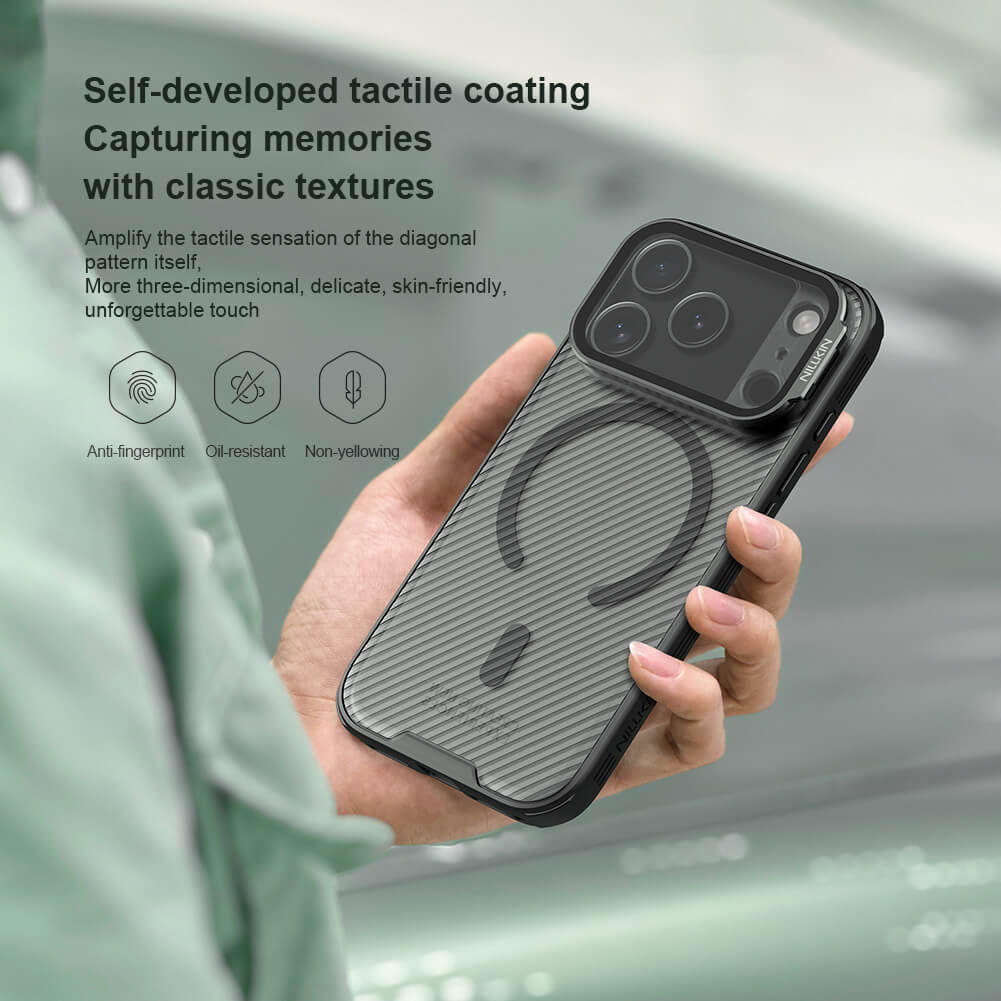 Чехол-крышка NILLKIN для Apple iPhone 17 Pro 6.3 (2025) (серия Camshield Prop Magnetic (Transparent Lens Guard Edition))