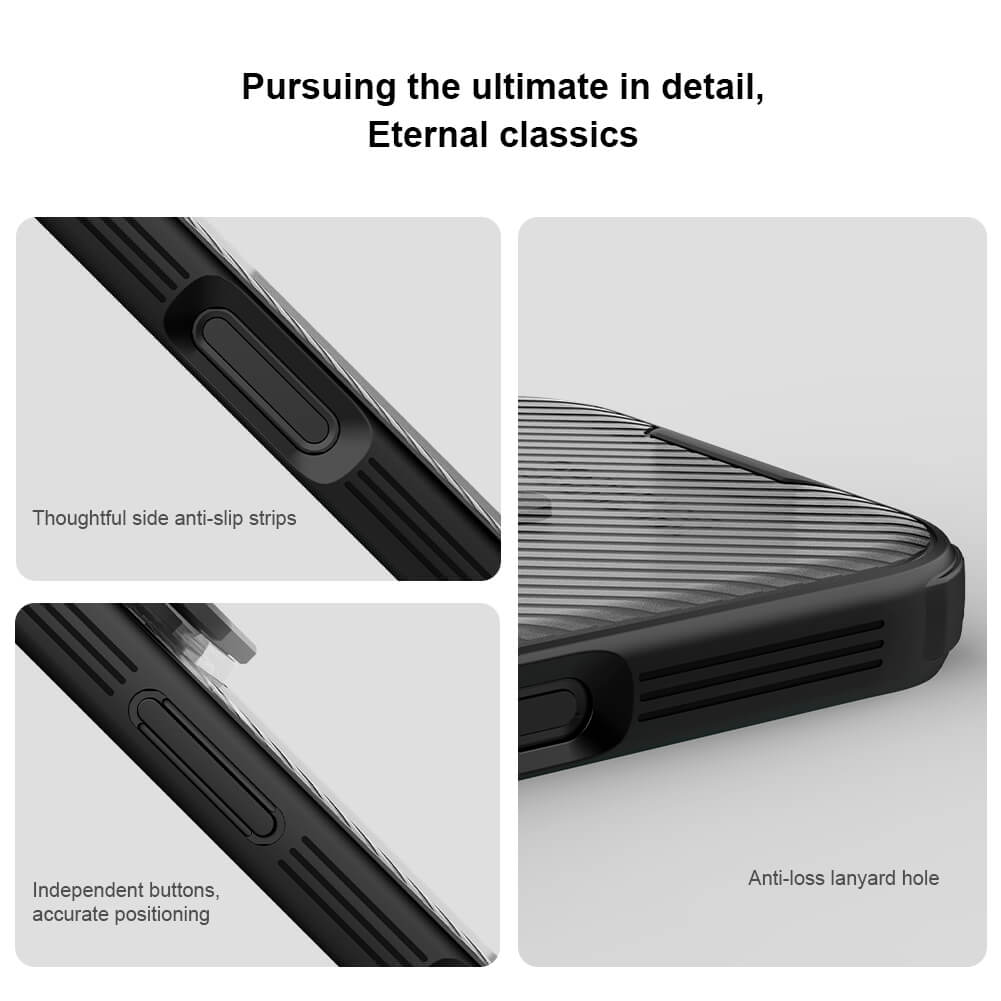 Чехол-крышка NILLKIN для Apple iPhone 17 Pro 6.3 (2025) (серия Camshield Prop Magnetic (Transparent Lens Guard Edition))