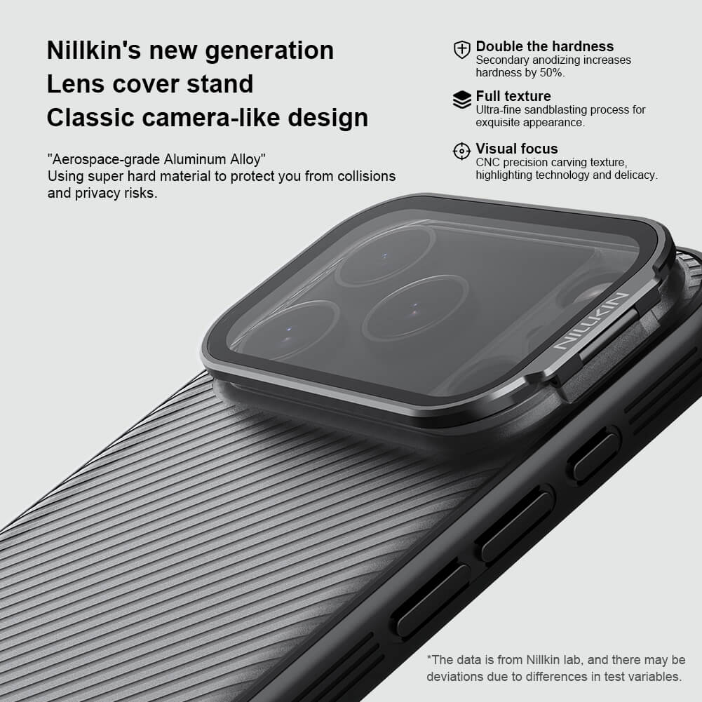 Чехол-крышка NILLKIN для Apple iPhone 17 Pro 6.3 (2025) (серия Camshield Prop (Transparent Lens Guard Edition))