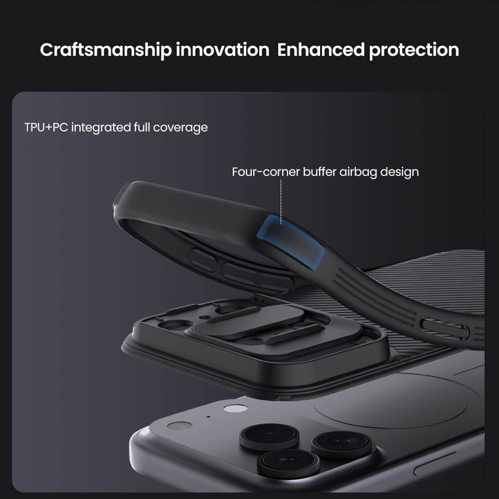 Чехол-крышка NILLKIN для Apple iPhone 17 Pro 6.3 (2025) (серия CamShield Pro Magnetic case)