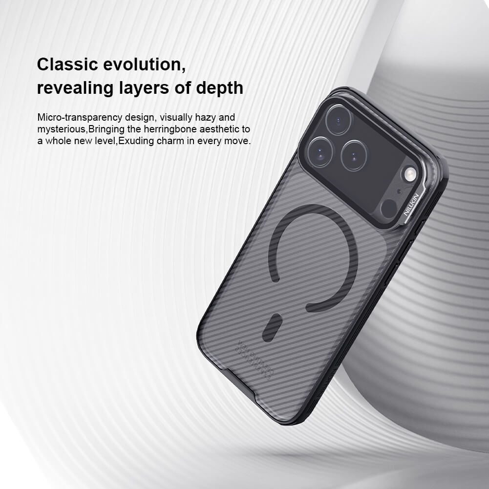 Чехол-крышка NILLKIN для Apple iPhone 17 Pro Max 6.9 (2025) (серия Camshield Prop Magnetic (Transparent Lens Guard Edition))