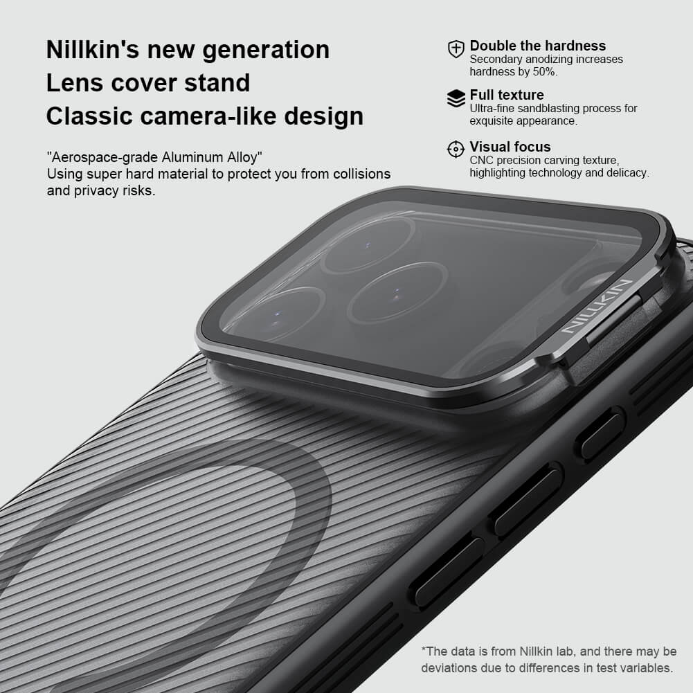 Чехол-крышка NILLKIN для Apple iPhone 17 Pro Max 6.9 (2025) (серия Camshield Prop Magnetic (Transparent Lens Guard Edition))