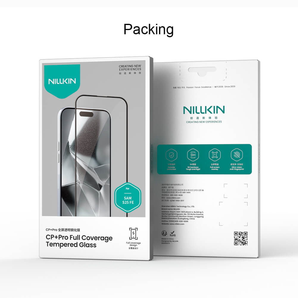 Защитное стекло с кантом NILLKIN для Samsung Galaxy S25 FE (S25 Fan Edition) (серия CP+ Pro)