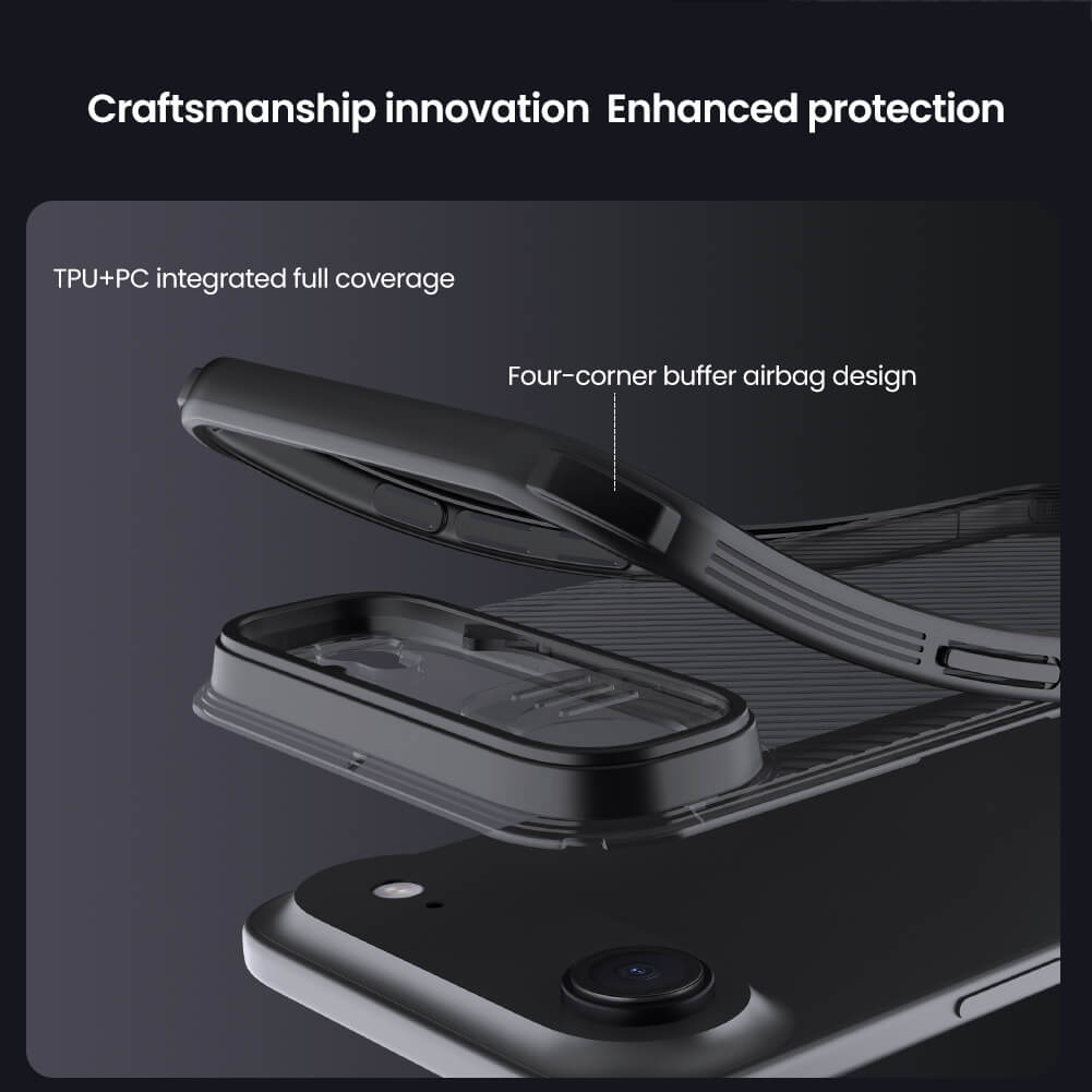 Чехол-крышка NILLKIN для Apple iPhone Air (iPhone 17 Air 6.6) (2025) (серия CamShield Pro Clear version)