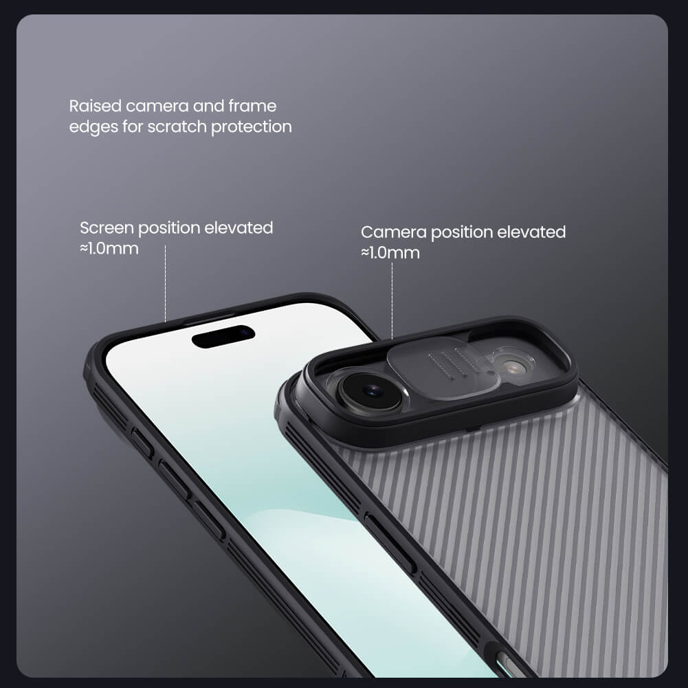 Чехол-крышка NILLKIN для Apple iPhone Air (iPhone 17 Air 6.6) (2025) (серия CamShield Pro Clear version)