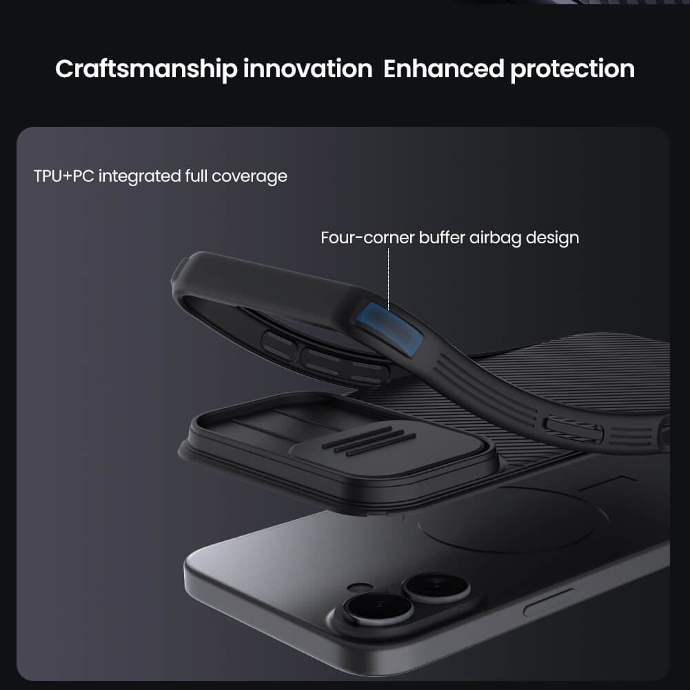 Чехол-крышка NILLKIN для Apple iPhone 17 6.3 (2025) (серия CamShield Pro)