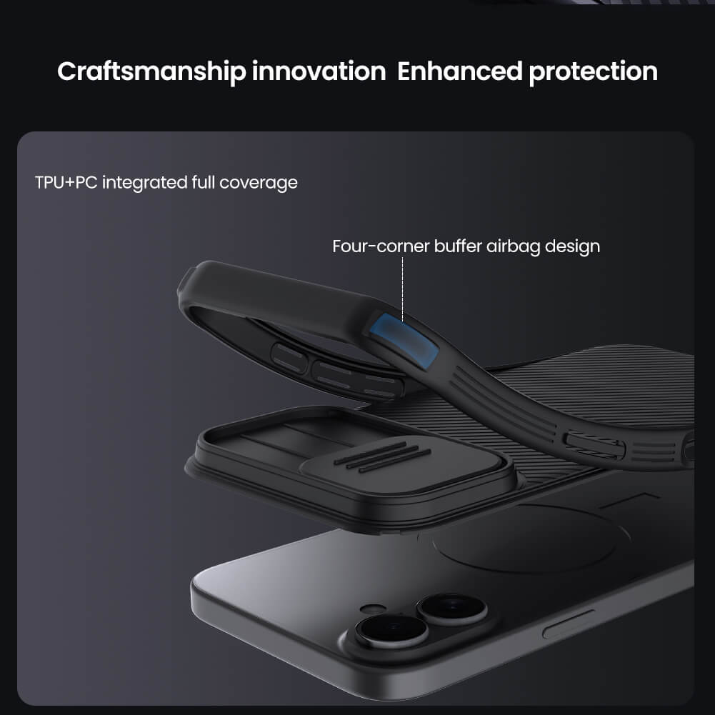 Чехол-крышка NILLKIN для Apple iPhone 17 6.3 (2025) (серия CamShield Pro Magnetic case)