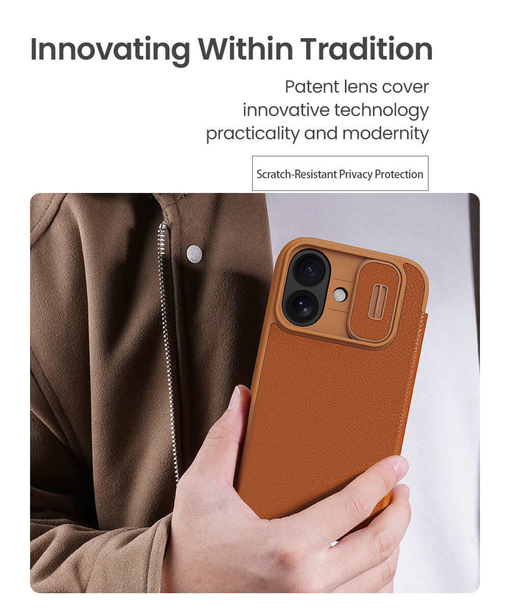 Чехол-книжка NILLKIN для Apple iPhone 17 6.3 (2025) (серия QIN Pro)