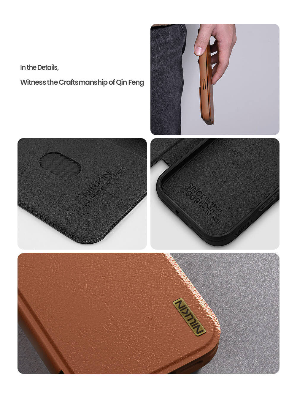 Чехол-книжка NILLKIN для Apple iPhone Air (iPhone 17 Air 6.6) (2025) (серия QIN Pro)