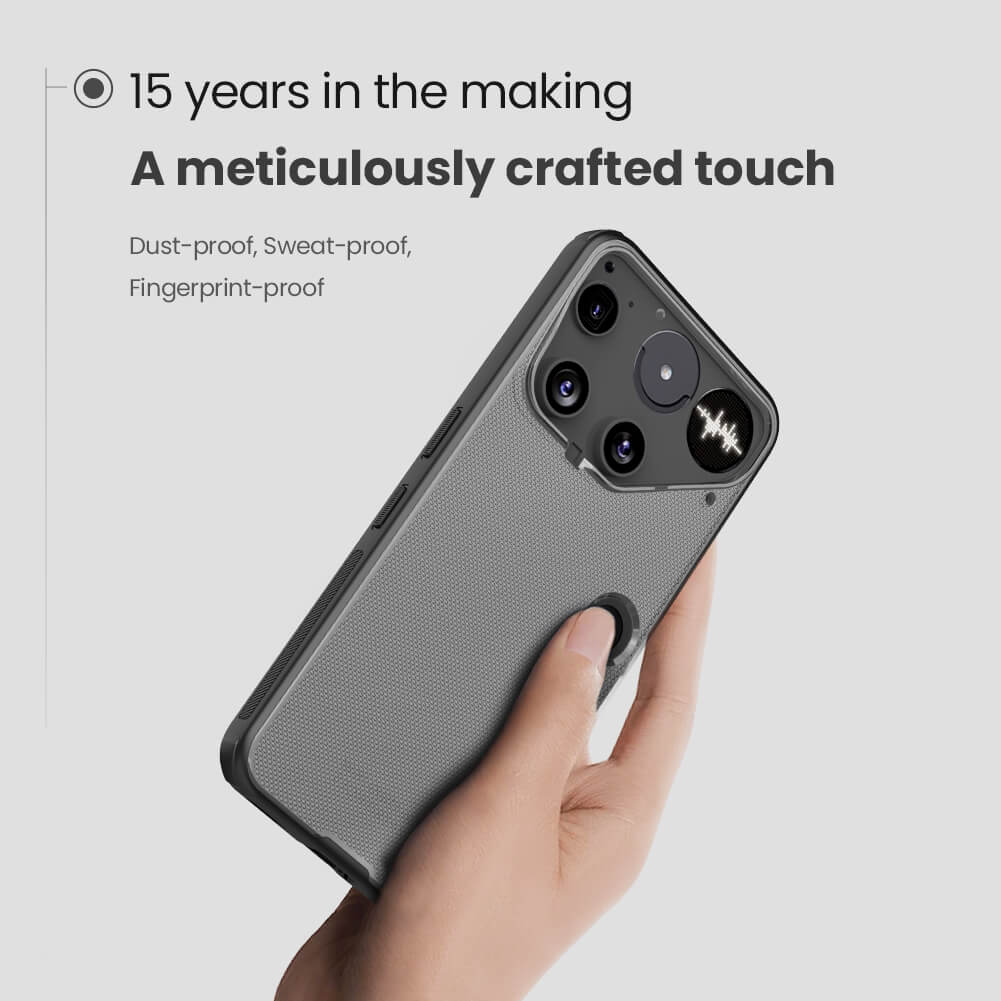 Чехол-крышка NILLKIN для Nothing Phone 3 (серия Frosted shield Pro Transparent Black)