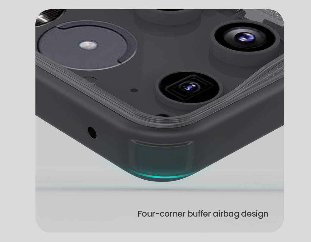 Чехол-крышка NILLKIN для Nothing Phone 3 (серия Frosted shield Pro Transparent Black)
