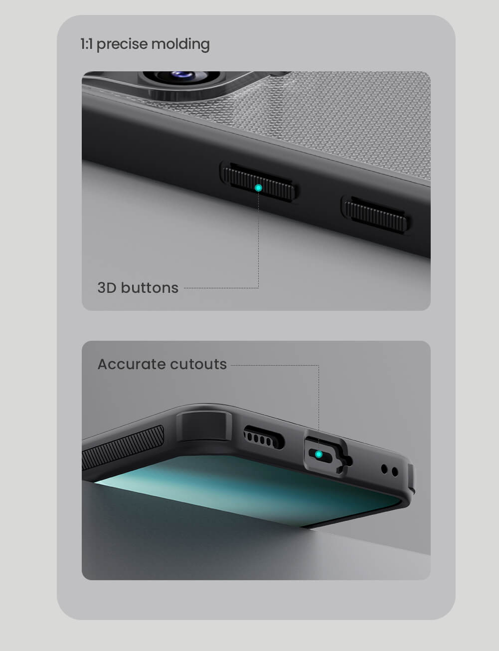 Чехол-крышка NILLKIN для Nothing Phone 3 (серия Frosted shield Pro Transparent Black)