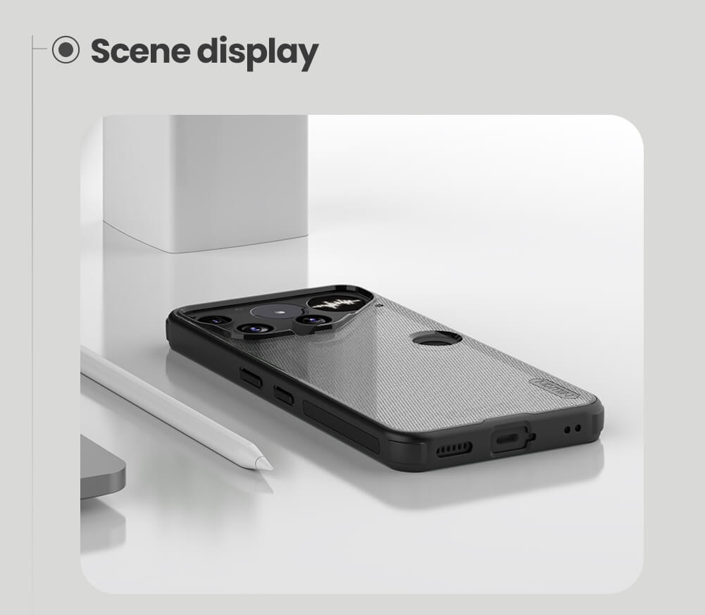 Чехол-крышка NILLKIN для Nothing Phone 3 (серия Frosted shield Pro Transparent Black)