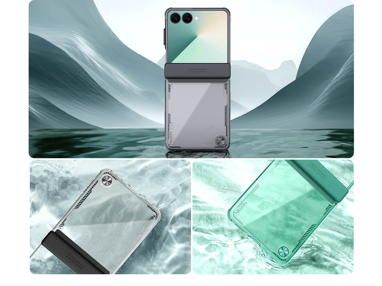 Чехол-крышка NILLKIN для Samsung Galaxy Z Flip7 (Flip 7 5G) (серия Iceblade)