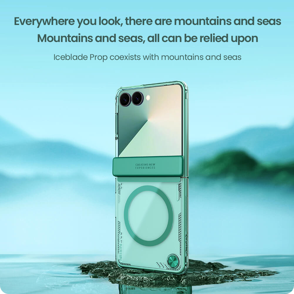 Чехол-крышка NILLKIN для Samsung Galaxy Z Flip7 (Flip 7 5G) (серия Iceblade Magnetic)