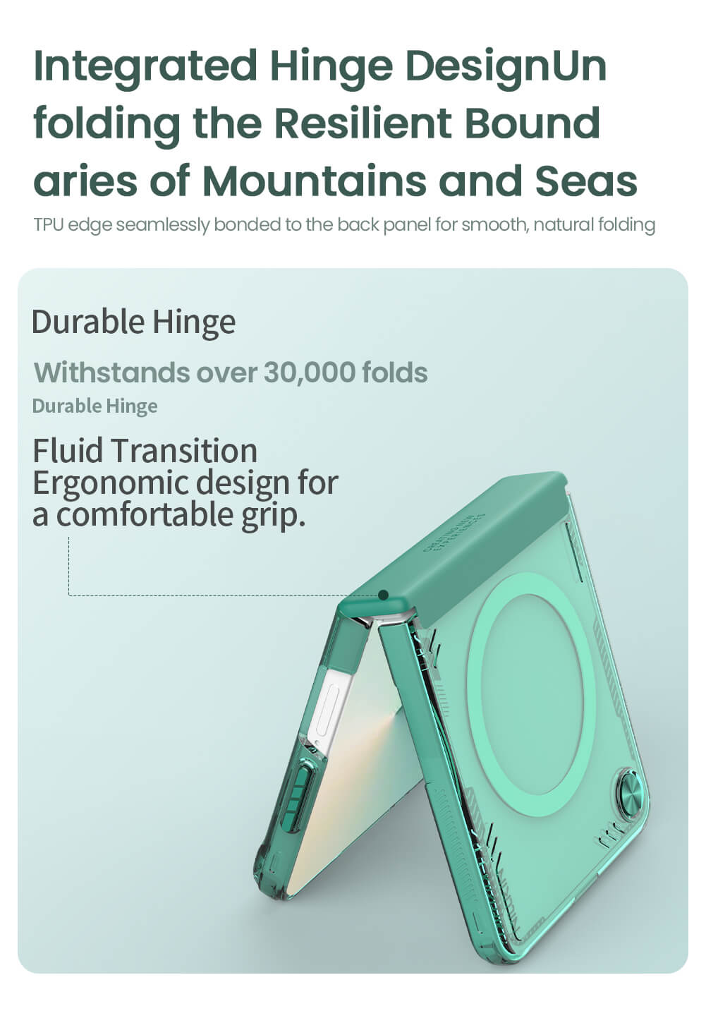 Чехол-крышка NILLKIN для Samsung Galaxy Z Flip7 (Flip 7 5G) (серия Iceblade Magnetic)