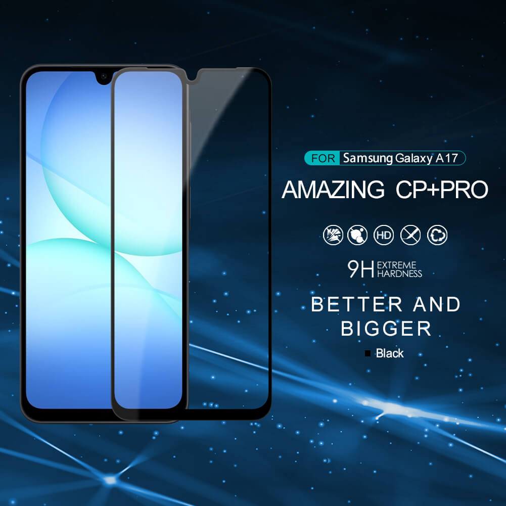 Защитное стекло с кантом NILLKIN для Samsung Galaxy A17 (серия CP+ Pro)