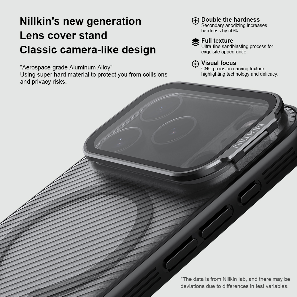 Чехол-крышка NILLKIN для Apple iPhone 17 Pro 6.3 (2025) (серия Camshield Prop Magnetic (Transparent Lens Guard Edition) Clear)