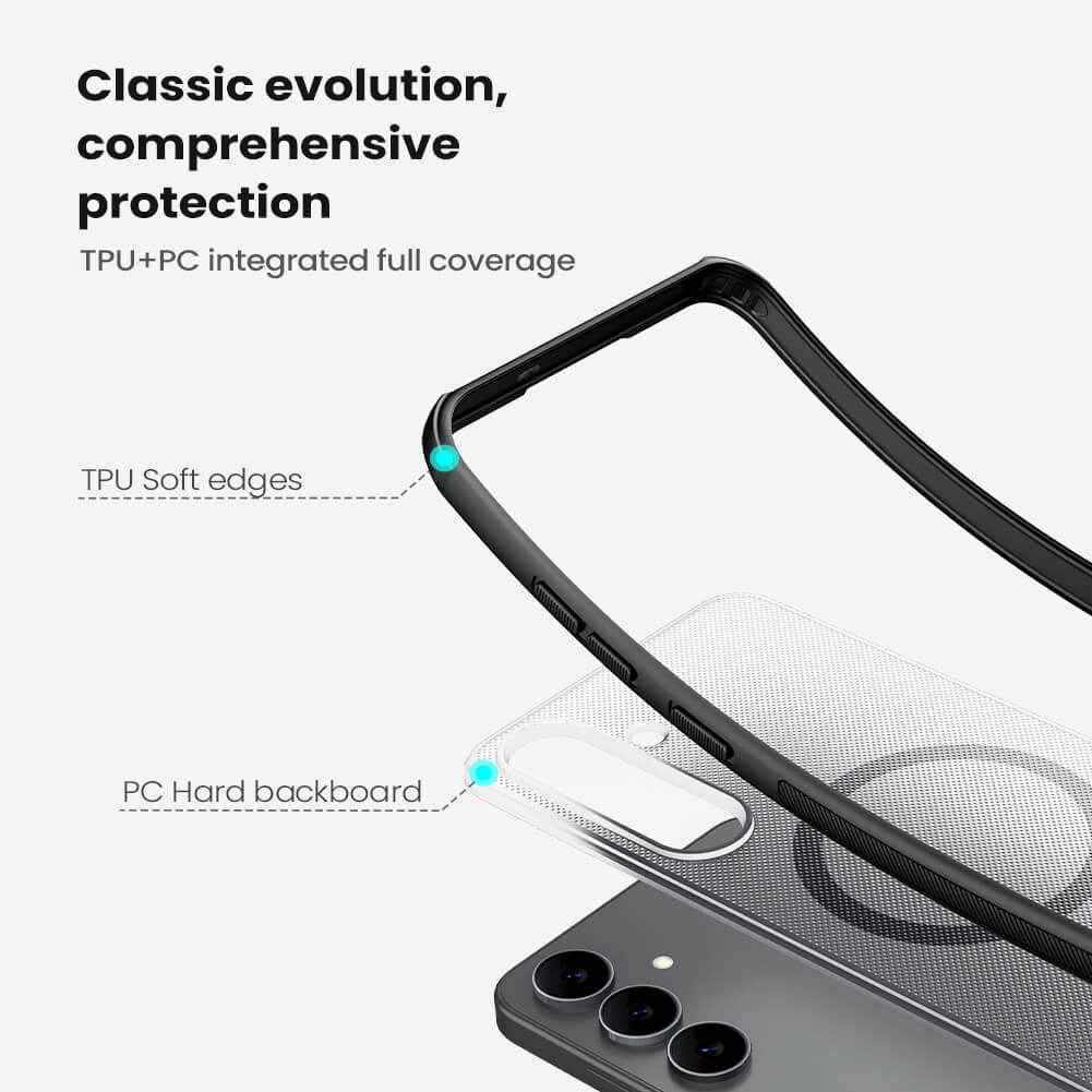 Чехол-крышка NILLKIN для Samsung Galaxy S25 FE (S25 Fan Edition) (серия Frosted shield Pro Magnetic case Clear)