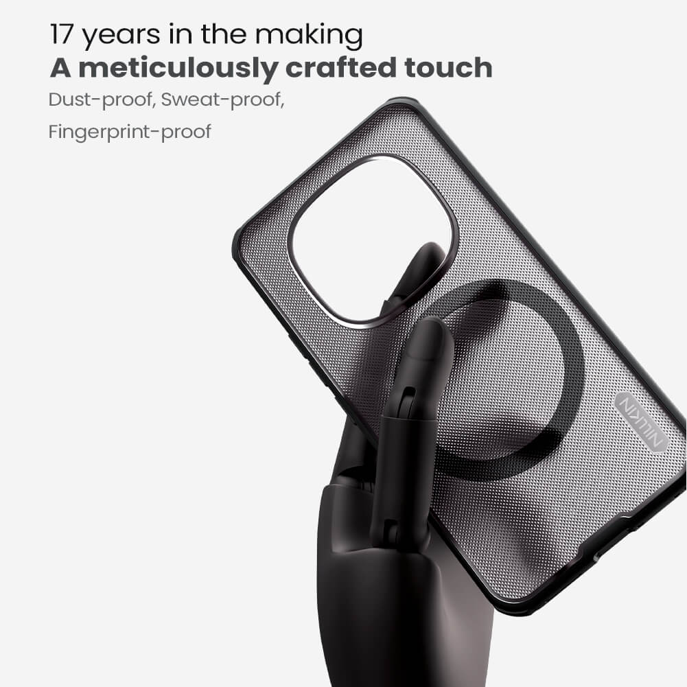 Чехол-крышка NILLKIN для Xiaomi Redmi Note 15 Pro Plus (Redmi Note 15 Pro+) (Chinese version) (серия Frosted shield Pro Magnetic case Clear version)