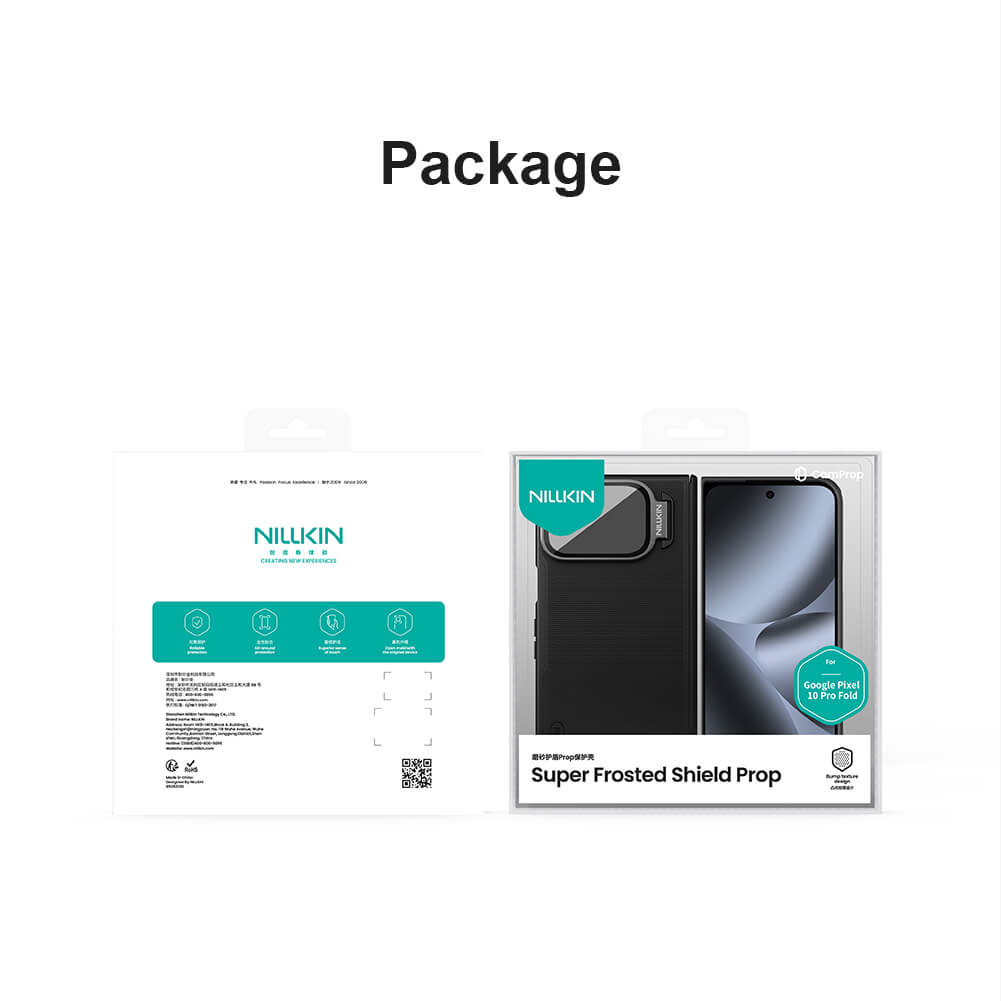 Чехол-крышка NILLKIN для Google Pixel 10 Pro Fold (серия Frosted shield Prop Magnetic Transparent Lens Guard Edition)