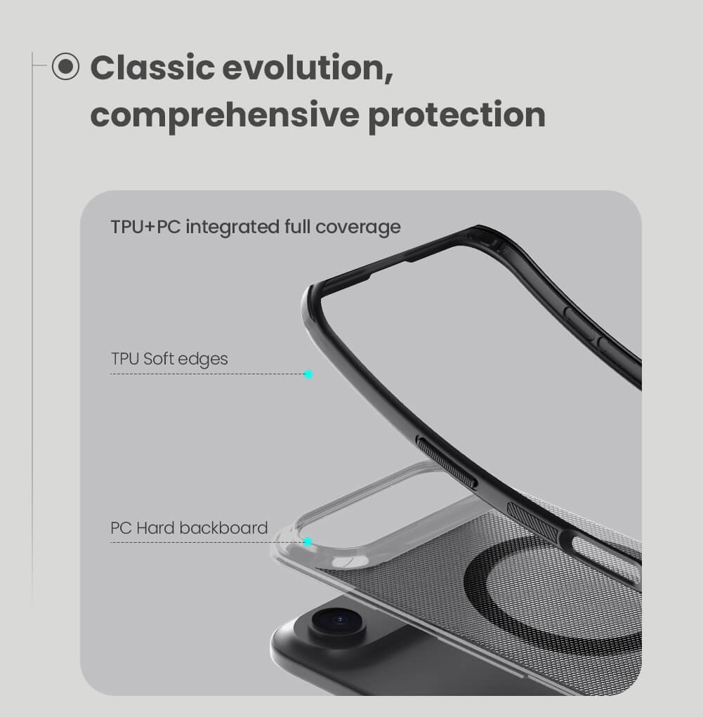 Чехол-крышка NILLKIN для Apple iPhone Air (iPhone 17 Air 6.6) (2025) (серия Frosted shield Pro Magnetic case Clear version)